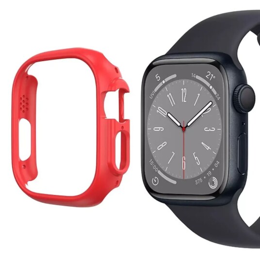 INCOVER Apple Watch 9/8/7 (45 mm) Etui i Hardplast - Rød