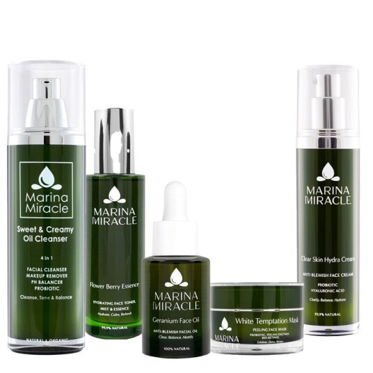 Marina Miracle Stor hudpleiepakke For fet / akne hud Ingen / Sweet & Creamy Oil Cleanser 110ml