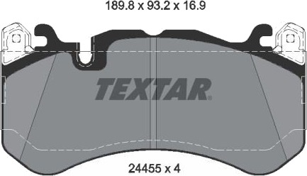 Bremseklosser TEXTAR 2445505