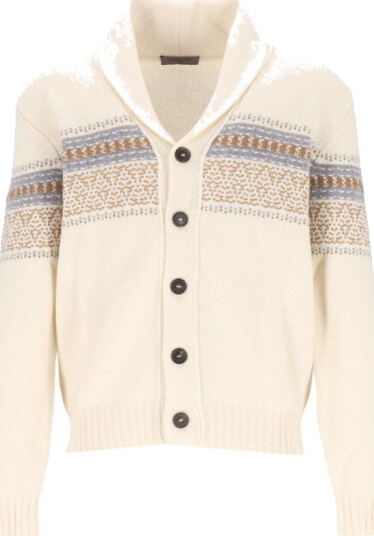 Corneliani Herre Strikkevarer Hvit L, Corneliani Herre Strikkevarer Hvit L,