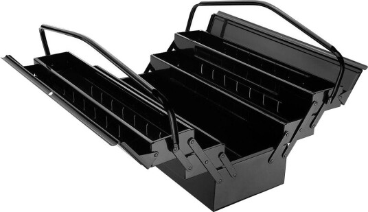 Topex Verktøykasse 79R101 I Metall, 53 × 20 × 21 cm, 7 Rom