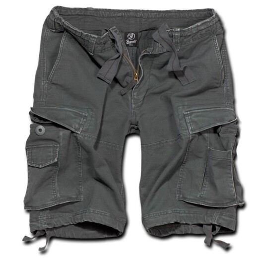 Brandit Vintage Classic Shorts S Svart GrÄ Brandit Vintage Classic Shorts S Svart GrÄ