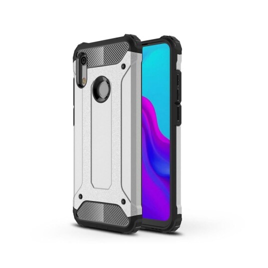 INCOVER Huawei Y6 (2019) Armor Guard Hardt Plastdeksel - Sølv