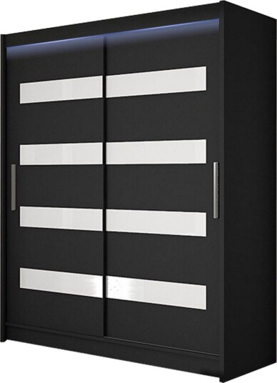 Leila Garderobe 150x200 cm - Svart