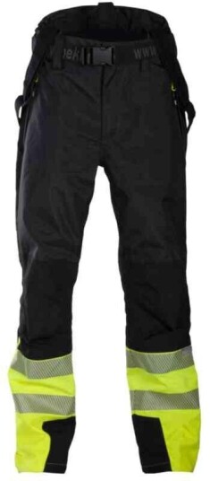 BS Halten Extreme Skallbukse, HiVis kl.1 Unisex, Str. 5XL, Sort/Gul BS Halten Extreme Skallbukse, HiVis kl.1 Unisex, Str. 5XL, Sort/Gul