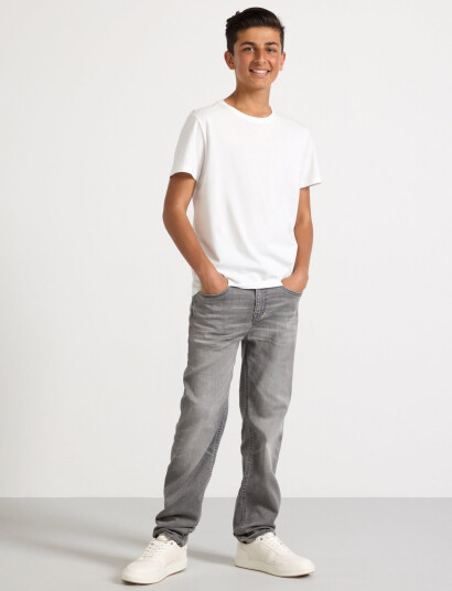 Lindex Trousers Denim Jersey Staffan Grey 170