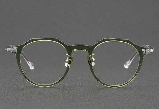 Briller Jatoba fra eo Selection Grønn Acetate|Titan Rund Medium