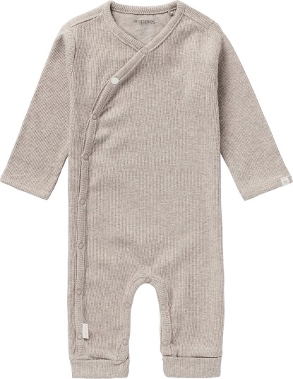 Noppies U Playsuit Ls Rib Nevis P757 TAUPE MELANGE 62
