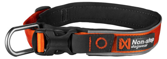 Non-stop Dogwear Roam Polstret Hundehalsbånd Medium Oransje