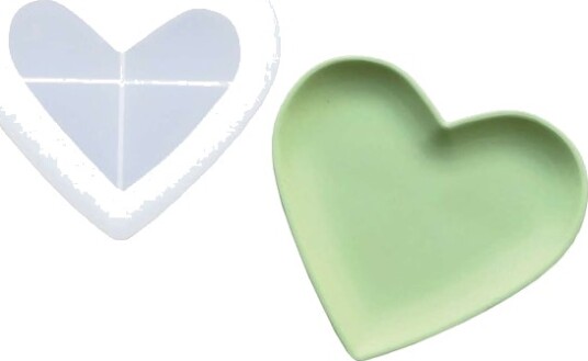 Silikonform Hjerte 11,5X12,5 Cm Silikonform Hjerte 11,5X12,5 Cm