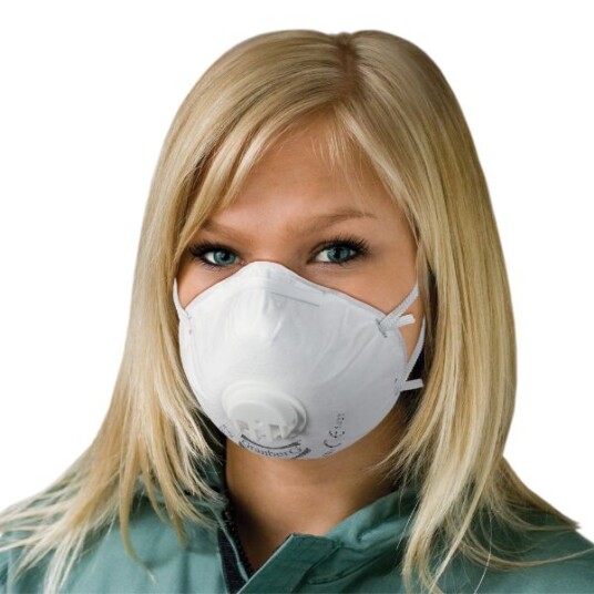 Granberg Respirator FFP2 NR D med ventil hvit 10x20 stk SGR-210-1012 Gratis størrelse