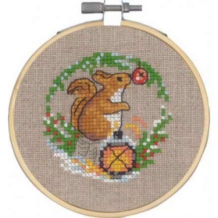 Permin Broderisett Ekorn Ø10cm