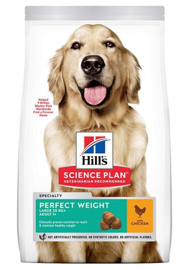 Hill's Science Plan Hundefôr Voksen Perfekt Vekt Stor Rase Kylling 12 kg Hill's Science Plan Hundefôr Voksen Perfekt Vekt Stor Rase Kylling 12 kg