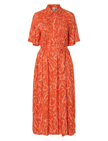 YAS Yaslefira 2/4 Long Shirt Dress S. - Red - 36