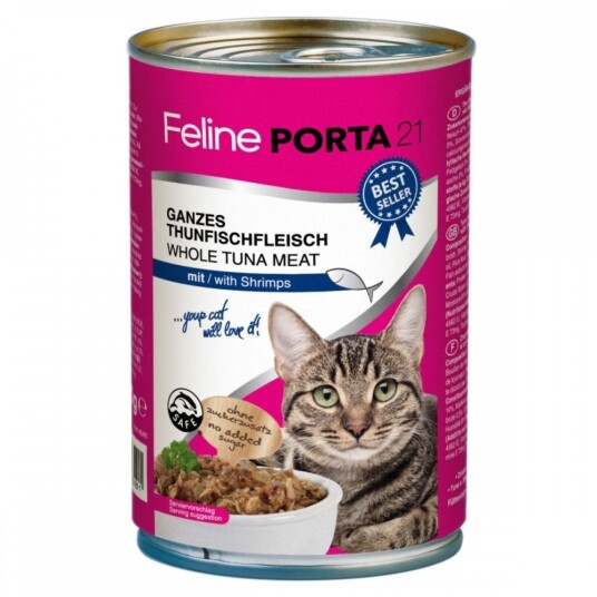 Feline Porta 21 Tunfisk og Reker 400 g Våtfôr for Katter