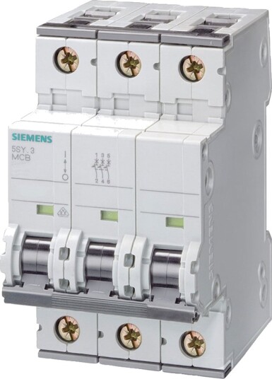 Siemens Automatsikring C 63A 3-pol (400V, 10kA)