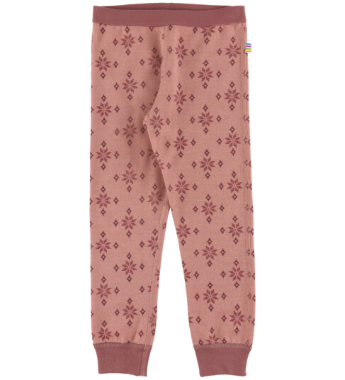Joha Leggings   Ull/Bomull   Rose m. Snøfnugg   Joha   150   Leggings   Ull   Rosa