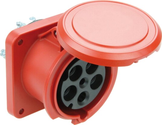 Garo Basic Uttak IP44 5-polet 63 A 6 h, rød, Stikkontakter & kabler Garo Basic Uttak IP44 5-polet 63 A 6 h, rød, Stikkontakter & kabler
