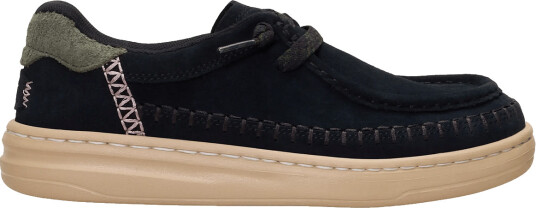 Hey Dude Harper Moc Crafted Suede Black 39