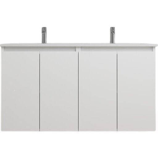 Sanibell Online møbelpakke usamlet 121x46 cm hvit høyglans Sanibell Online møbelpakke usamlet 121x46 cm hvit høyglans