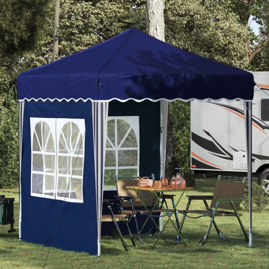 vidaXL Pop-up Festtelt 195 x 195 x 245 cm Blå Oxford Stoff