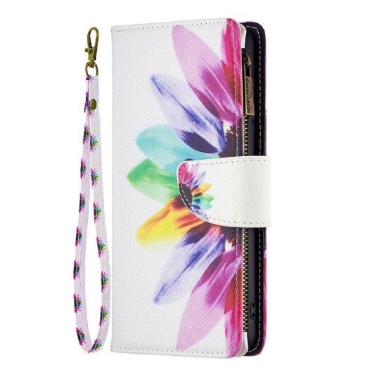 INCOVER Samsung Galaxy A73 (5G) PU Skinn Flip Deksel Med Lommebok - Flerfarget Solsikke