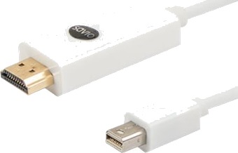 Savio Cl 83 Adapterkabel Mini Displayport Hann Til Hdmi Hann 1.8 M Hvit
