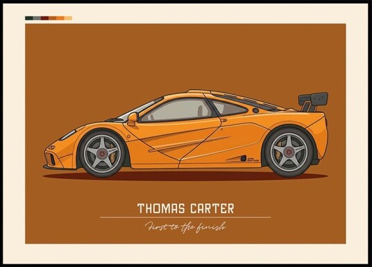 Sport Car Personal 6 Plakat Plakat / 100x150cm