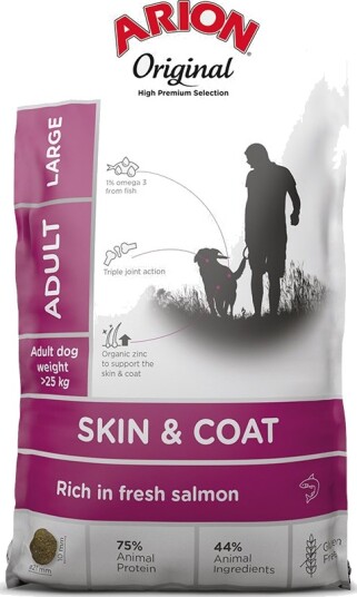 Arion Original Skin & Coat Large Breed Laks Sparepakke 2 X 12 kg Arion Original Skin & Coat Large Breed Laks Sparepakke 2 X 12 kg