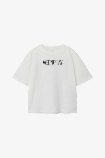Name It T skjorte nkfFarra Wednesday SS Rlx Top Sky Hvit