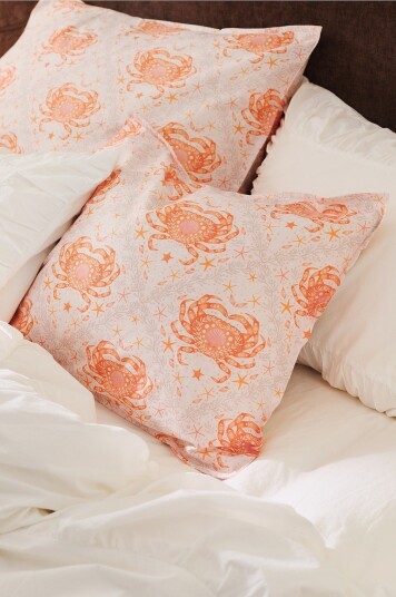 Staycation Putetrekk Careful Crab i bomullspercale Orange Staycation Putetrekk Careful Crab i bomullspercale Orange