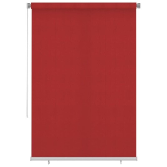 vidaXL Utendørs rullegardin 160x230 cm rød HDPE