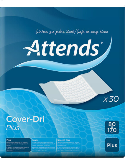 Attends Cover dri plus 80x170cm 30 stk.