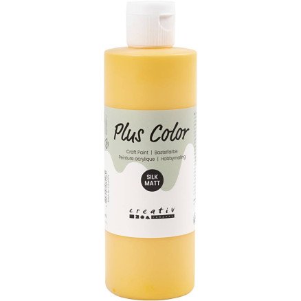 Plus Color Plus Color Hobbymaling gul sol 250 ml 1 fl