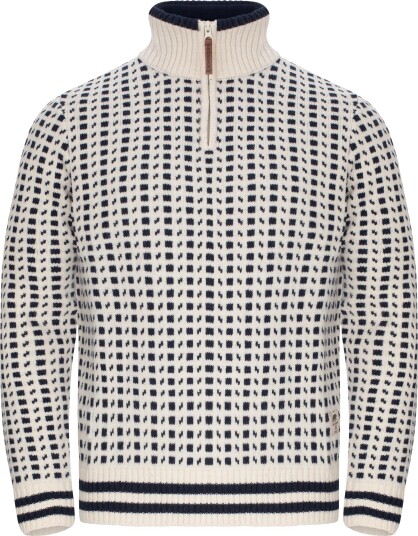 Gridarmor Men"s Classic Wool HalfZip Sweater Snow White M