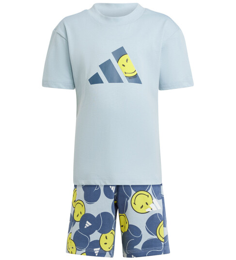 Adidas Performance T skjorte/Gensebukser Blå/Gul m. Smileys Performance 4 år 104 Shorts