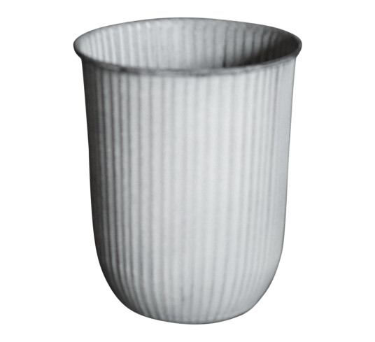 Dbkd Out Stripe utekrukke med striper H30 cm Ø25 lys grå
