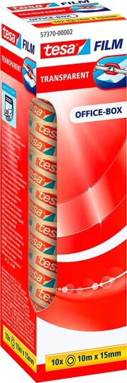 Tesa Kontortape 15mm x 10m Transparent 10 pk