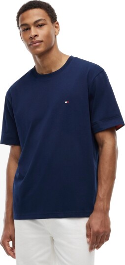Tommy Hilfiger Sail Mix Media Cuff Regular Tee Navy XXL