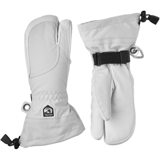Hestra Heli Ski, 3-finger Skihansker, Dame, Pale grey/Offwhite Hestra Heli Ski, 3-finger Skihansker, Dame, Pale grey/Offwhite