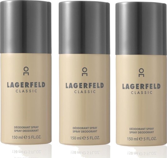 Karl Lagerfeld 3x Classic Deodorant Spray 150 ml Karl Lagerfeld 3x Classic Deodorant Spray 150 ml