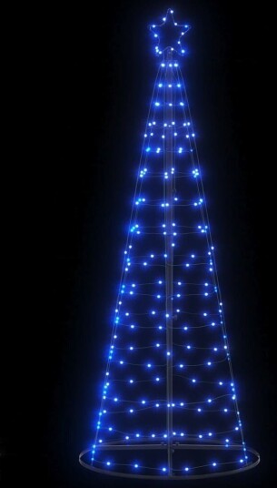 LED Juletre 200 LEDs Blå 182 cm