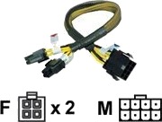 Akasa Ak Cb8 8 Ext Strømforlengelseskabel 4 Pin Atx12v Hunn Til Strøm 8 Pin +12V Hann 30 Cm Akasa Ak Cb8 8 Ext Strømforlengelseskabel 4 Pin Atx12v Hunn Til Strøm 8 Pin +12V Hann 30 Cm