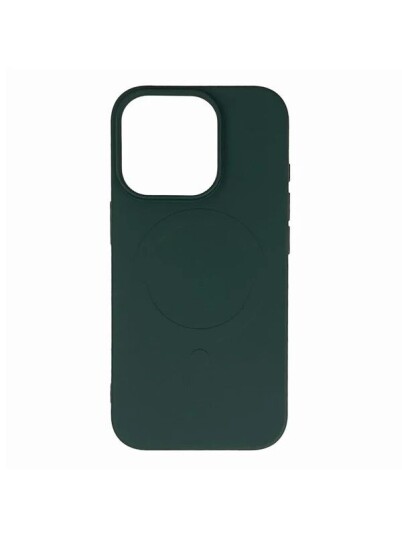 Hurtel Liquid Silicone Case MagSafe for iPhone 16 Pro Dark Green