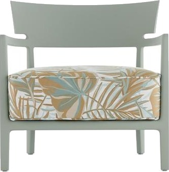 Kartell CARA MAT Liberty Obi Check Utendørs Lenestol Grønn/tinn Kartell CARA MAT Liberty Obi Check Utendørs Lenestol Grønn/tinn