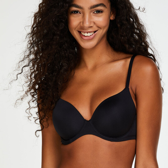 Hunkemöller Supermyk foret BH med bøyle Svart 75D Hunkemöller Supermyk foret BH med bøyle Svart 75D