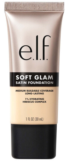 e.l.f. Soft Glam Satin Foundation 12 Fair Warm - Lett Middels Dekning med Satengfinish e.l.f. Soft Glam Satin Foundation 12 Fair Warm - Lett Middels Dekning med Satengfinish