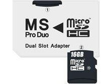 Karta Connect It Ms Pro Duo 2X Micro Sdhc Dual Slot