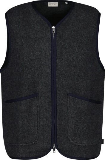 Gant Fleece Vest Grey M