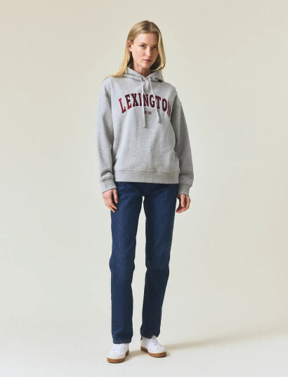 Lexington Clothing Logo Hoodie - Grey - L